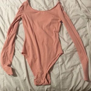NWOT coral bodysuit lowback